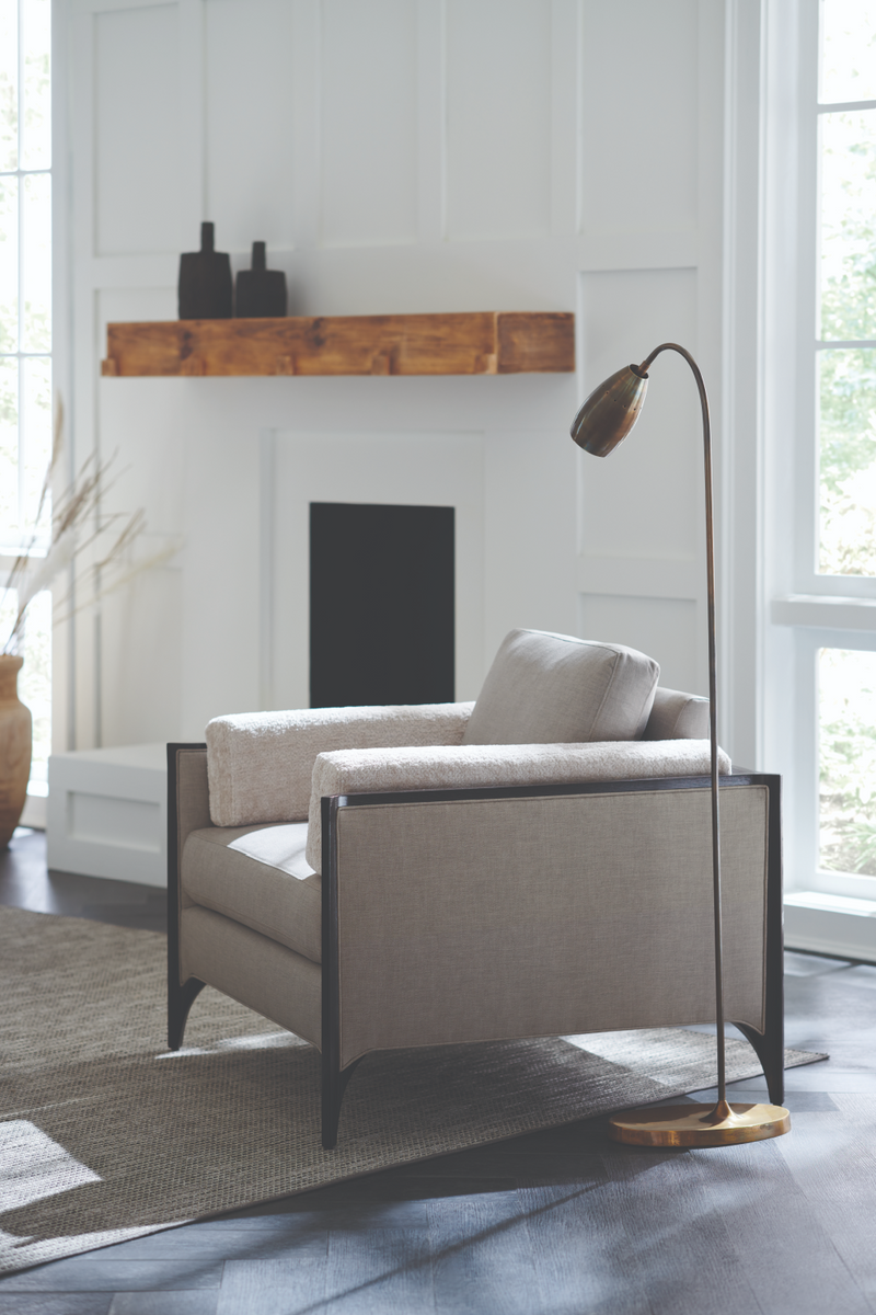 Gray Angular Lounge Chair | Caracole Bolster Me | Oroatrade.com