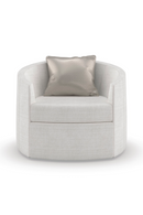 Gray Rounded Swivel Chair | Caracole You Complete Me | Oroatrade.com