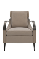 Brown Velvet Lounge Chair | Caracole Slippery Slope | Oroatrade.com