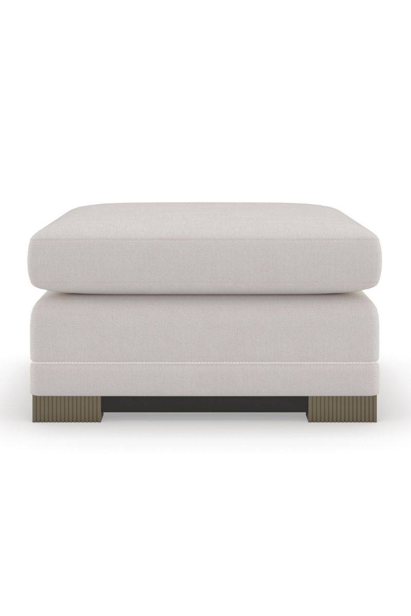 Chenille Modern Ottoman | Caracole Deep Retreat | Oroatrade.com