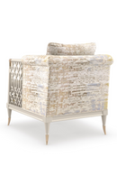Fretwork Velvet Lounge Chair | Caracole Lattice Entertain You | Oroatrade.com