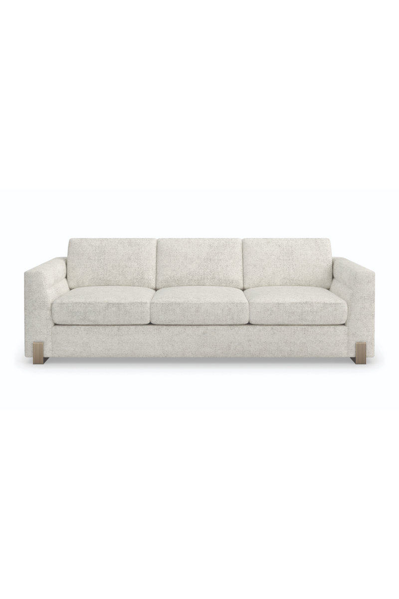 Neutral Toned Modern Sofa | Caracole Counter Balance | Oroatrade.com