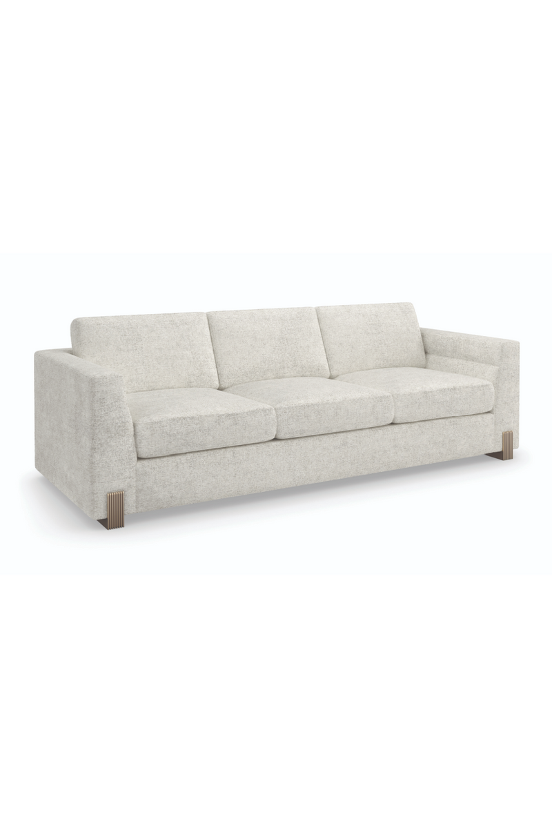 Neutral Toned Modern Sofa | Caracole Counter Balance | Oroatrade.com