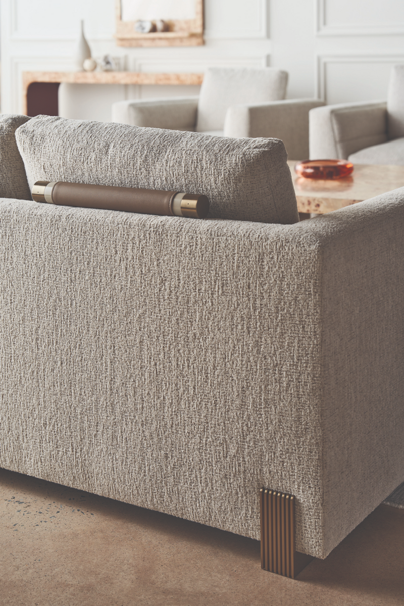 Neutral Toned Modern Sofa | Caracole Counter Balance | Oroatrade.com