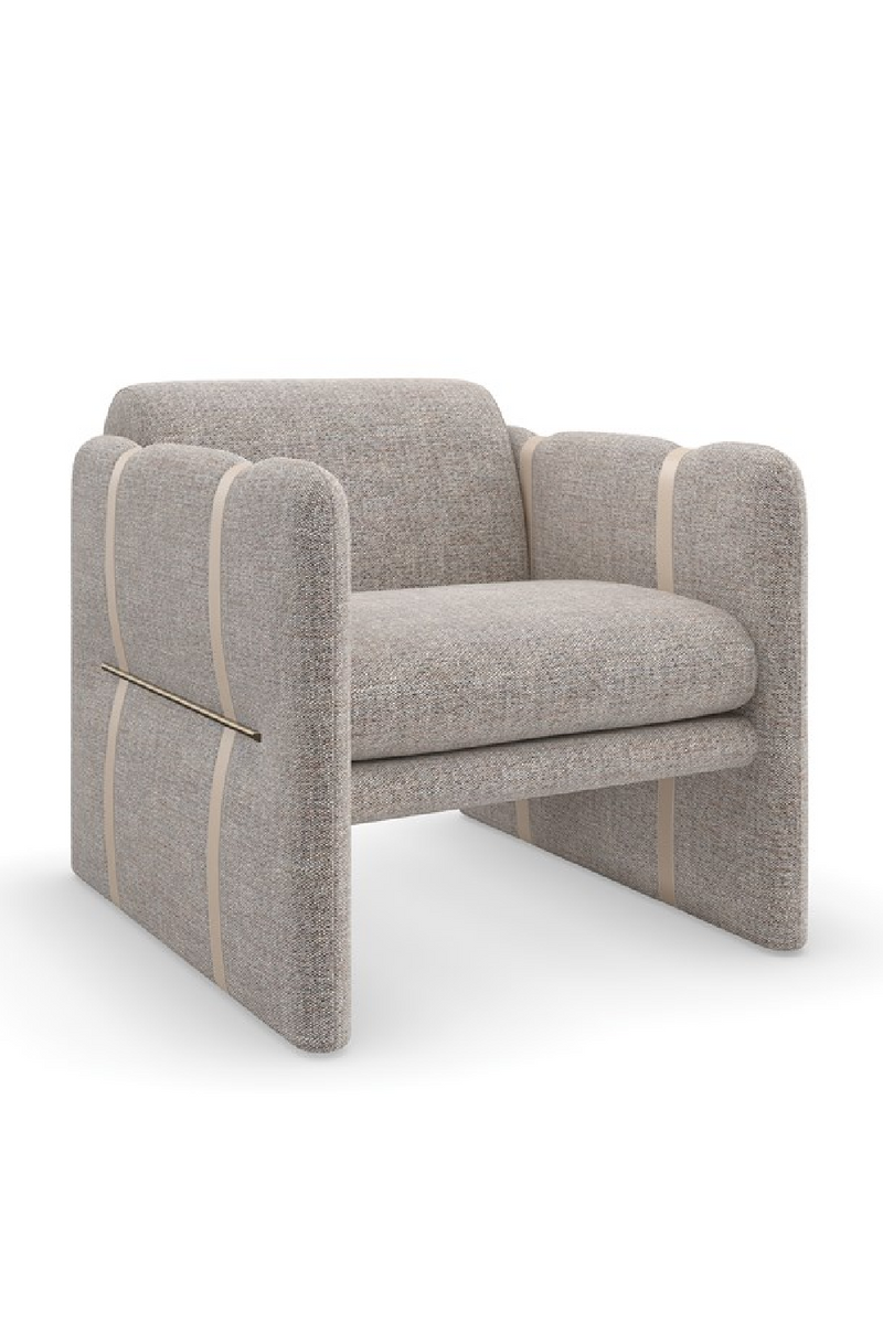 Taupe Lounge Armchair | Caracole Cigar Club | Oroatrade.com