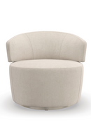 Cream Velvet Swivel Chair | Caracole Olympia | Oroatrade.com