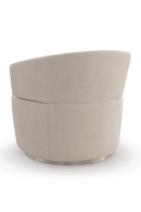 Cream Velvet Swivel Chair | Caracole Olympia | Oroatrade.com