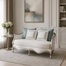 Silver-Framed Loveseat | Caracole Le Canape