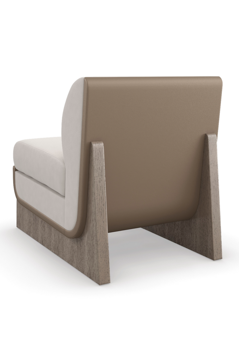 Taupe Velvet Accent Chair | Caracole You Sleigh Me | Oroatrade.com