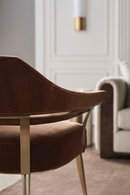 Brown Mohair Accent Chair | Caracole Louisette | Oroatrade.com