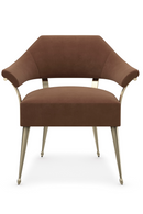 Brown Mohair Accent Chair | Caracole Louisette | Oroatrade.com