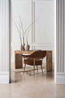 Brown Mohair Accent Chair | Caracole Louisette | Oroatrade.com