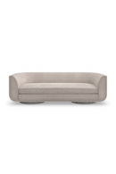 Taupe Velvet Curved Sofa | Caracole Clipper | Oroatrade.com