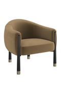 Velvet Curved Accent Chair | Caracole Baton | Oroatrade.com