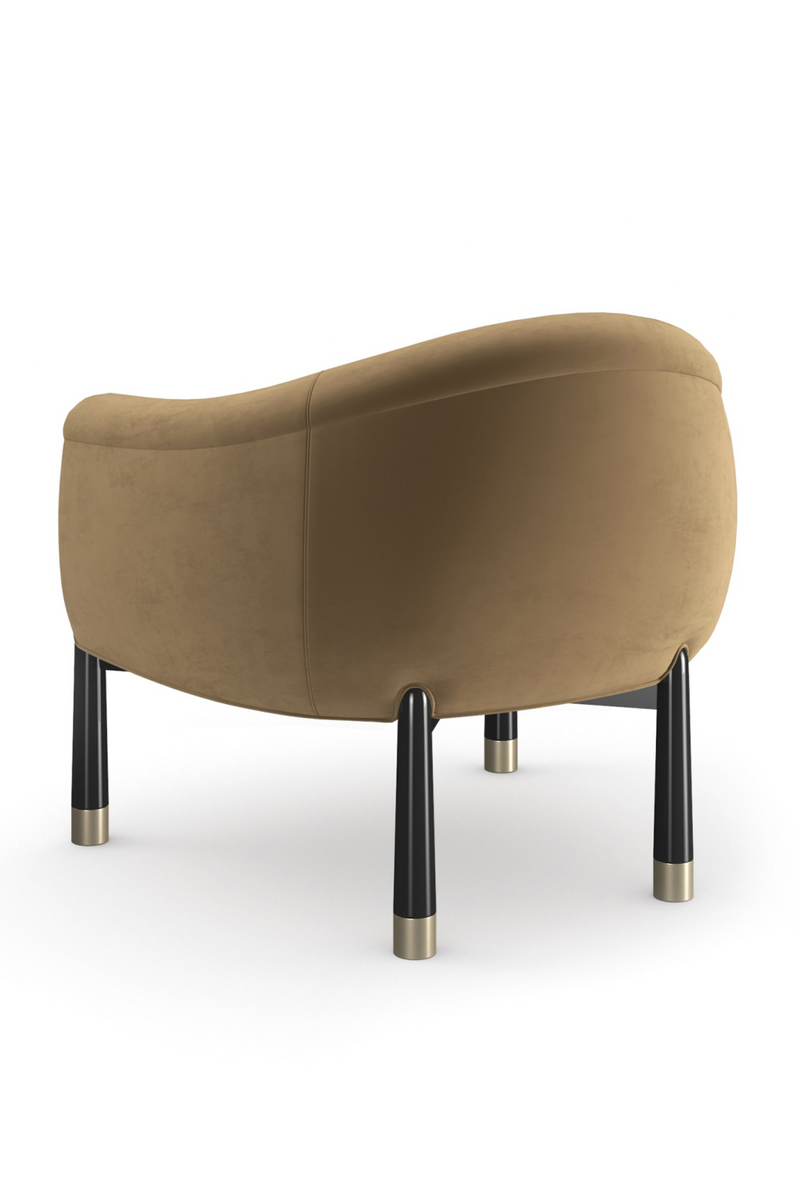 Velvet Curved Accent Chair | Caracole Baton | Oroatrade.com