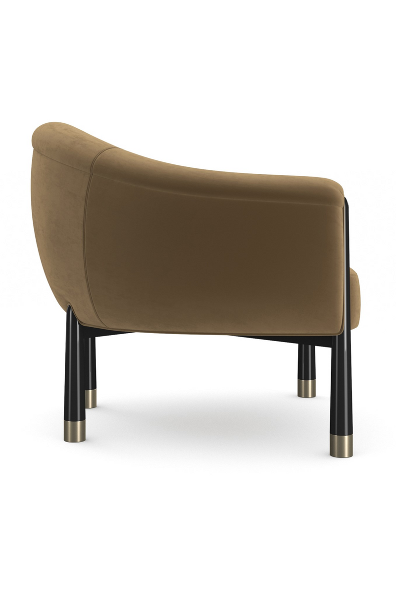 Velvet Curved Accent Chair | Caracole Baton | Oroatrade.com