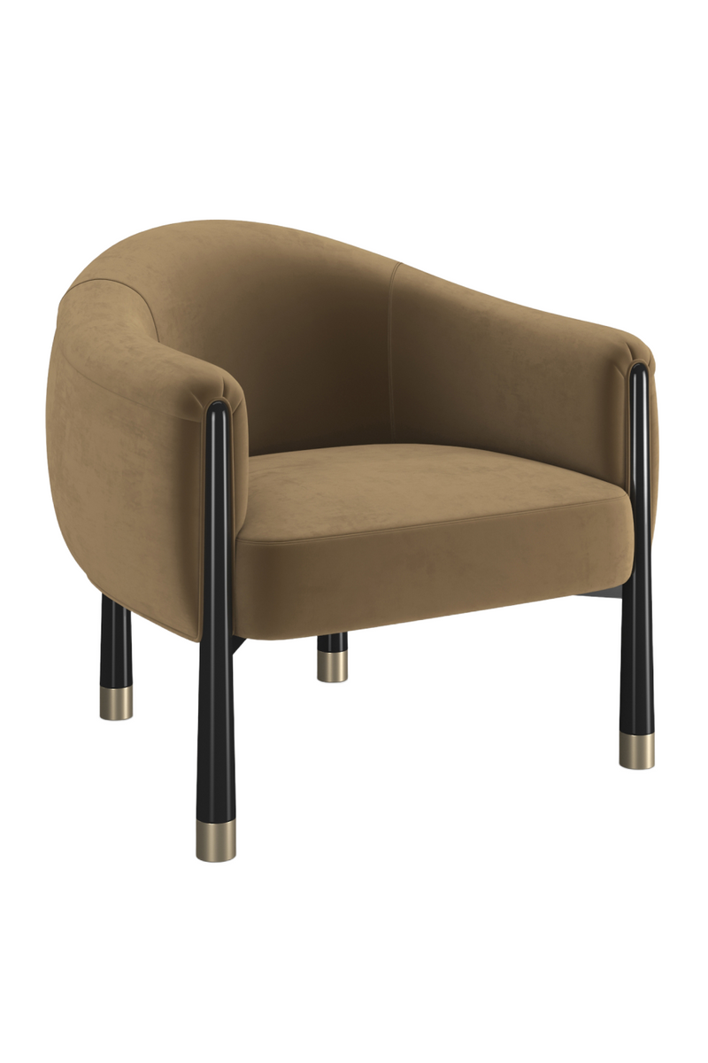 Velvet Curved Accent Chair | Caracole Baton | Oroatrade.com