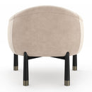 Velvet Curved Accent Chair | Caracole Baton