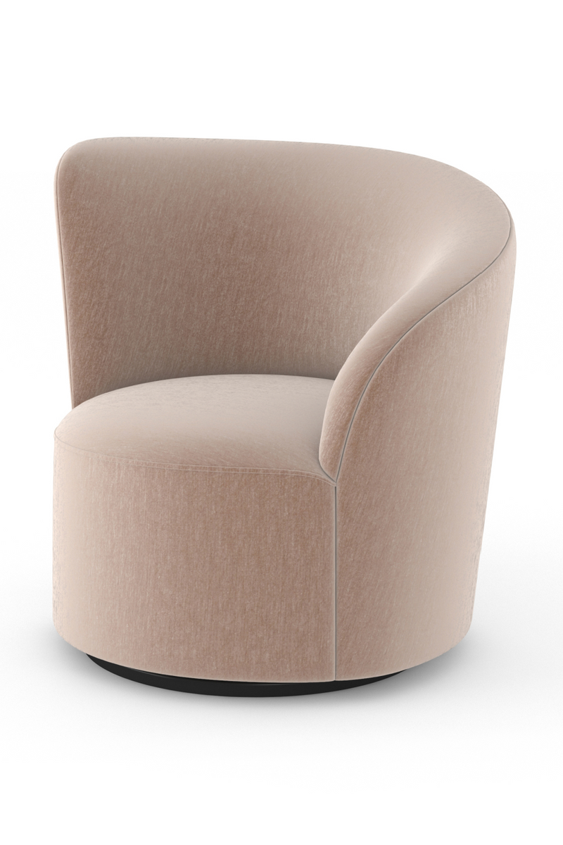 Upholstered Swivel Chair | Caracole Whorl Raf | Oroatrade.com
