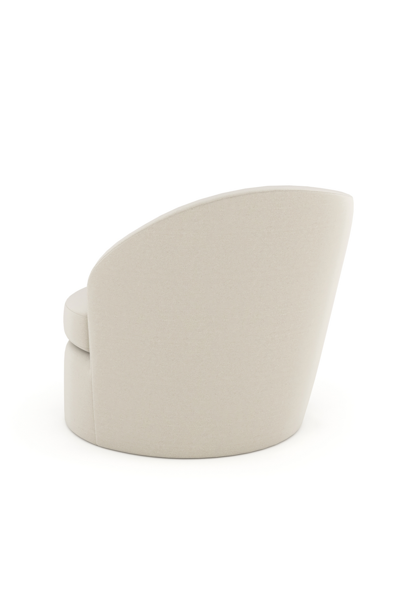 White Modern Swivel Chair | Caracole Quasi | Oroatrade.com