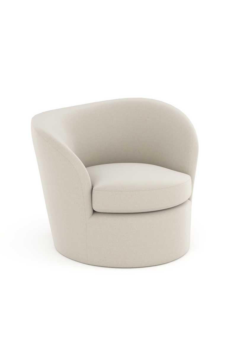 White Modern Swivel Chair | Caracole Quasi | Oroatrade.com