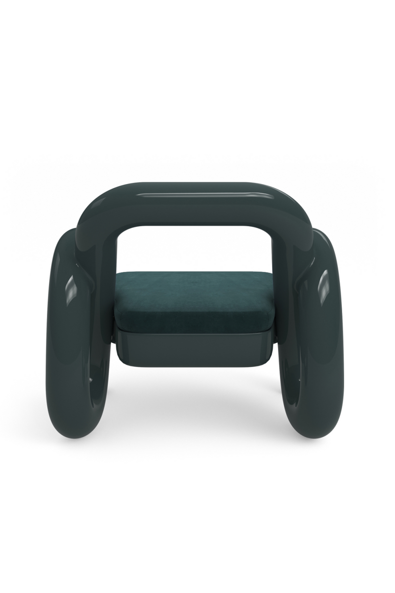 Glossy Twisted Accent Chair | Caracole Gelee