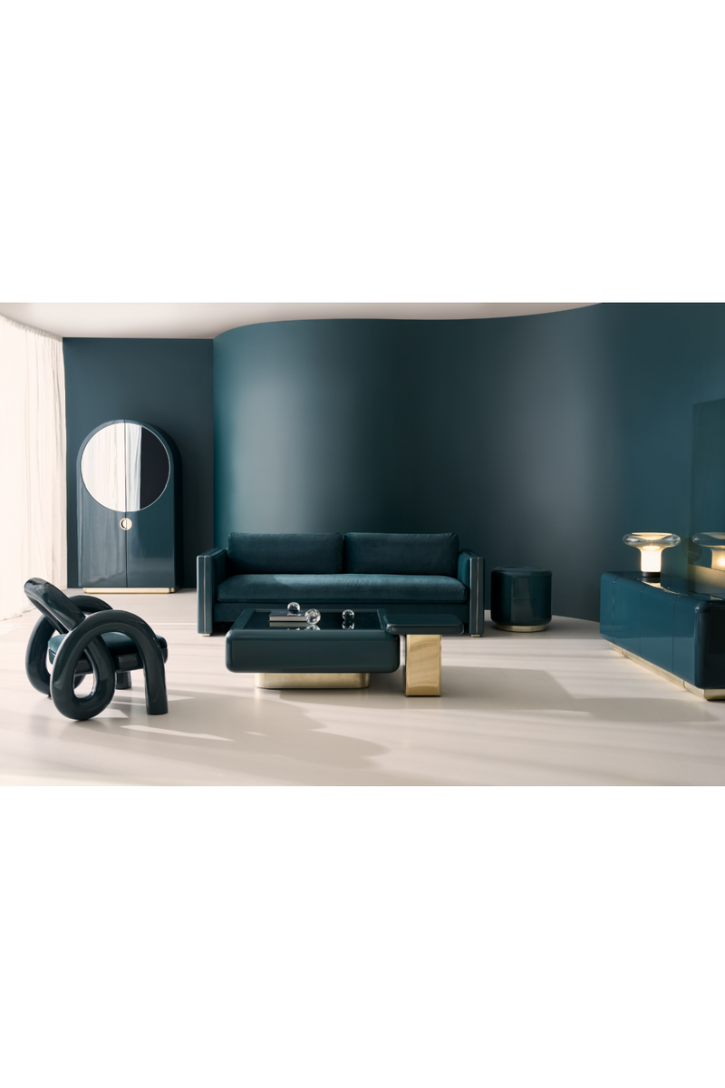 Glossy Twisted Accent Chair | Caracole Gelee