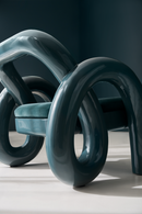 Glossy Twisted Accent Chair | Caracole Gelee