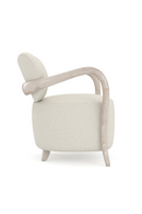 Concave Back Boucle Accent Chair | Caracole Ashanti | Oroatrade.com