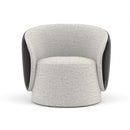 White Chenille Swivel Chair | Caracole Cuff