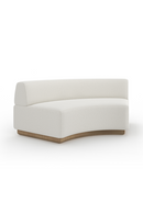 White Armless Wedge Sofa | Caracole Crescent | Oroatrade.com