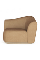 Brown Velvet Wedge Sofa | Caracole Kalahari | Oroatrade.com