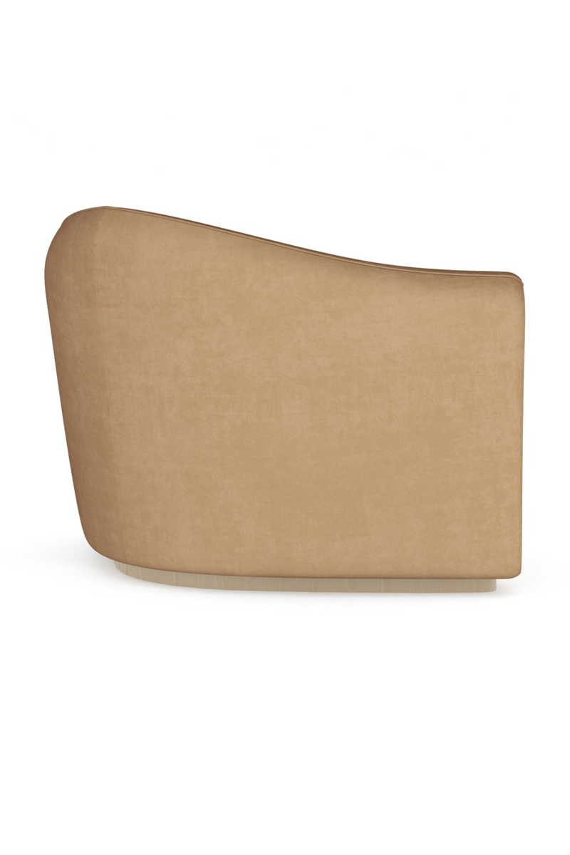 Brown Velvet Wedge Sofa | Caracole Kalahari | Oroatrade.com