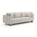 White Chenille Sofa  | Caracole Altura