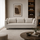 White Chenille Sofa  | Caracole Altura