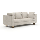White Chenille Sofa  | Caracole Altura
