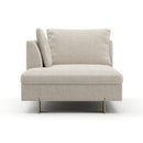 White Chenille Chaise Lounge | Caracole Altura