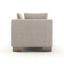 White Chenille Loveseat | Caracole Altura