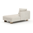 White Chenille Chaise Lounge | Caracole Altura