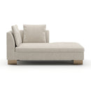 White Chenille Chaise Lounge | Caracole Altura