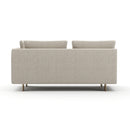 White Chenille Loveseat | Caracole Altura
