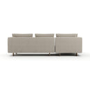 White Chenille Sofa with Chaise | Caracole Altura