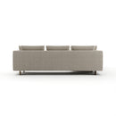 White Chenille Sectional Sofa L | Caracole Altura