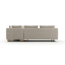 White Chenille Sectional Sofa S | Caracole Altura