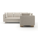 White Chenille Sectional Sofa S | Caracole Altura