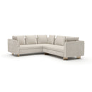 White Chenille Sectional Sofa S | Caracole Altura