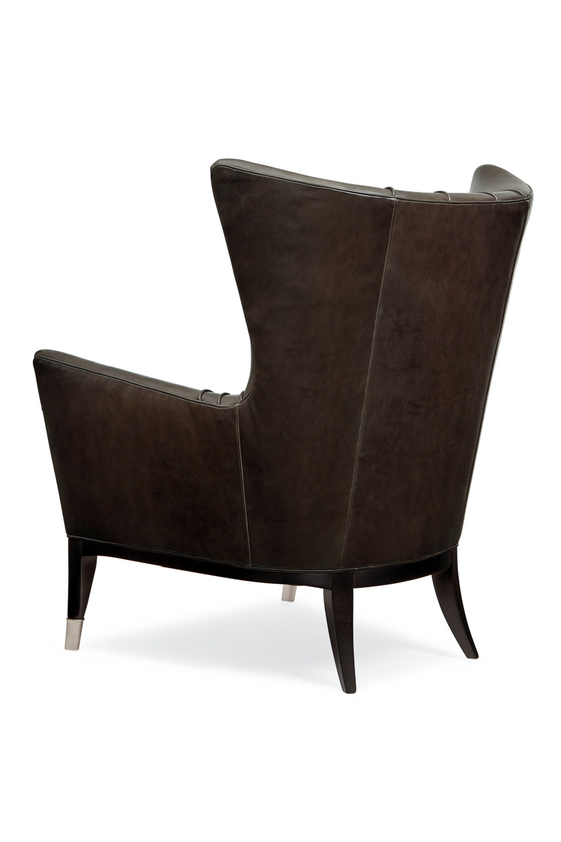 Brown Leather Wingback Chair | Caracole So Welt Done | Oroatrade.com