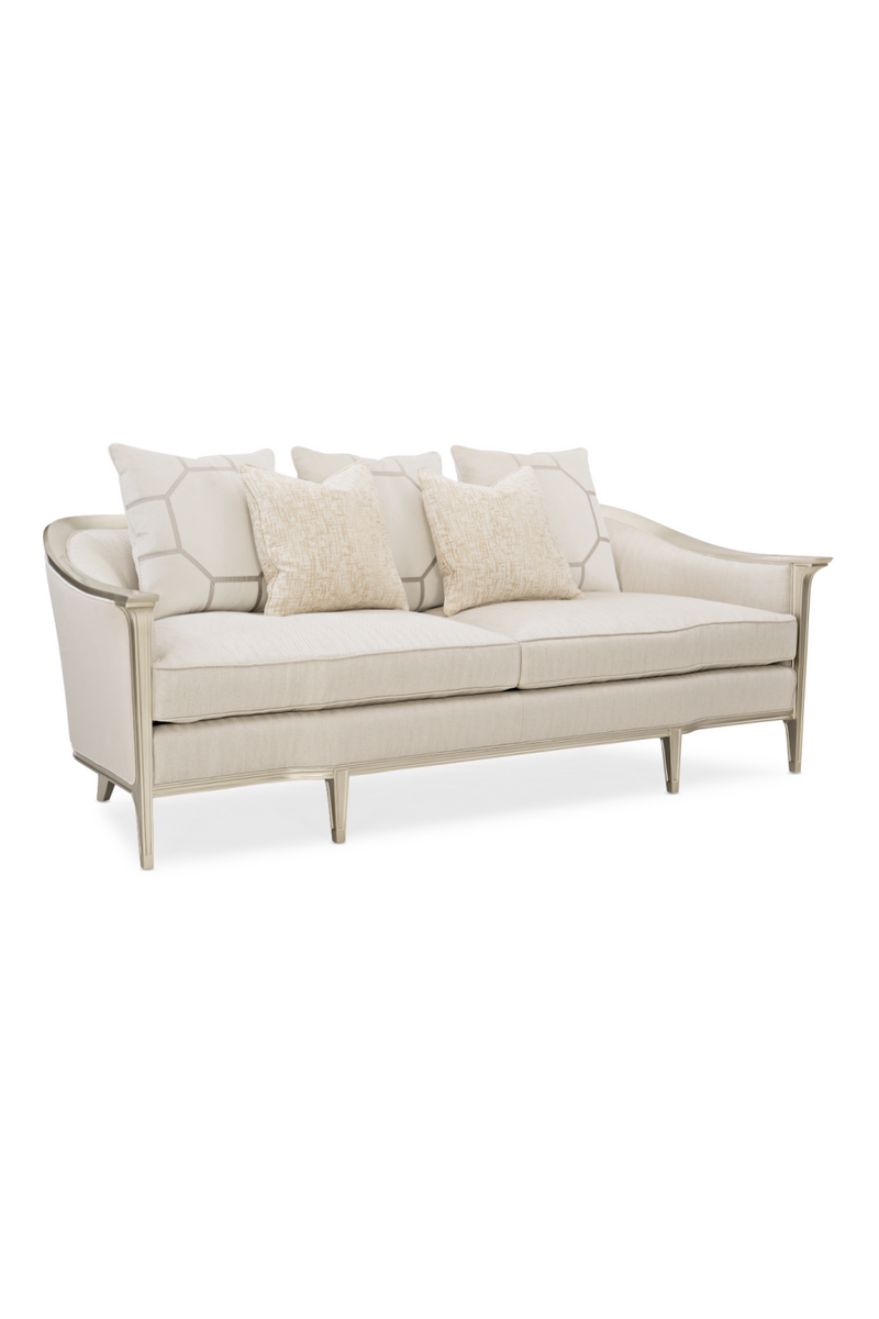 Cream Sofa With Cushions | Caracole Eaves Drop | Oroatrade.com