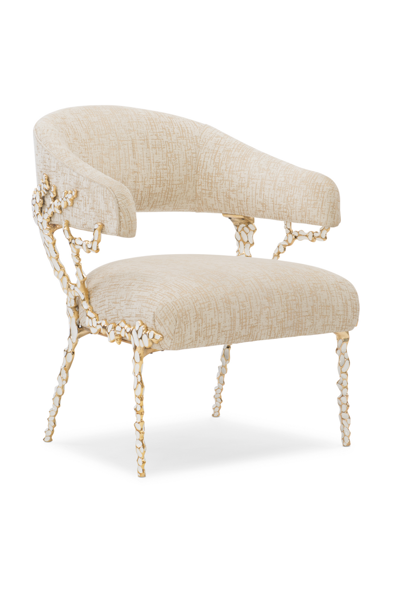Embellished Modern Armchair | Caracole Glimmer of Home | Oroatrade.com