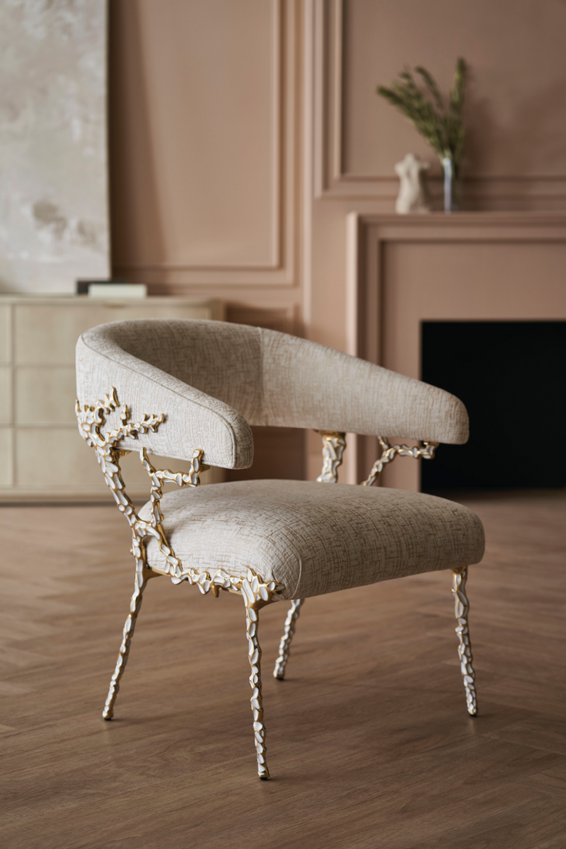 Embellished Modern Armchair | Caracole Glimmer of Home | Oroatrade.com